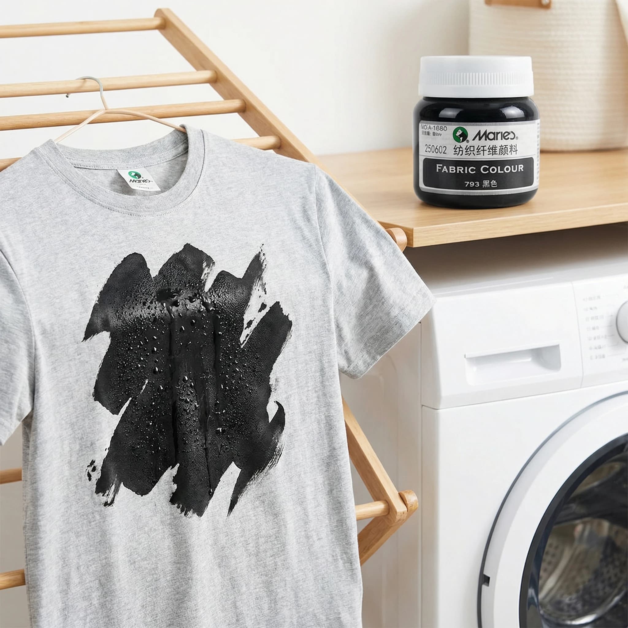 Vernice Acrilica Permanente Marie's 50ml per Tessuti, T-Shirt, Scarpe, Jeans, Tela - Pittura Lavabile Professionale per Artigianato