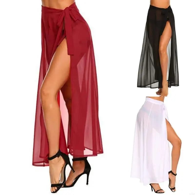 N7yf Women Beach-Sarong Batting Abbigliamento Wrappy Skirt Swimsuit Copertura per bagno