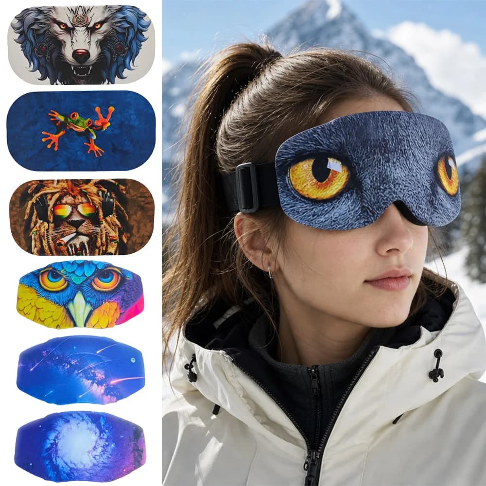 Cold‑Weather Ski Goggle Protective Sleeve, Ski Hobbyists Professionals, Alpine Skiing Fast On‑Off With Thick Winter Gloves