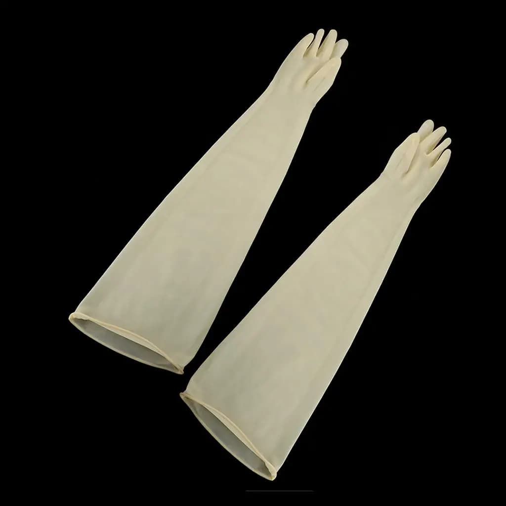 Guanti da Lavoro in Gomma Resistenti agli Agenti Chimici, Guanti in Lattice Anti-Alcali con Presa Antiscivolo per Lavori Minerari e Agricoli