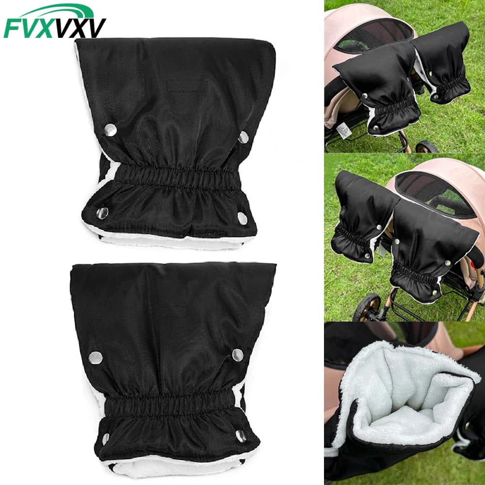 1 Paio di Manopole per Passeggino, Guanti Spessi Impermeabili e Caldi, Compatibili con Carrelli, Accessori per Passeggini, Scaldamani