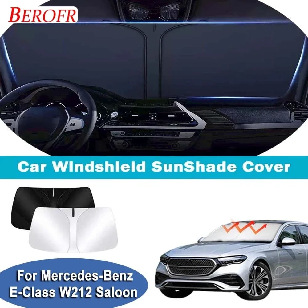 For Mercedes-Benz E-Class W212 Saloo 2009-2016 Car Windshield Sunshade Cover Front Window Sun Shade Heat Insulation Accessories