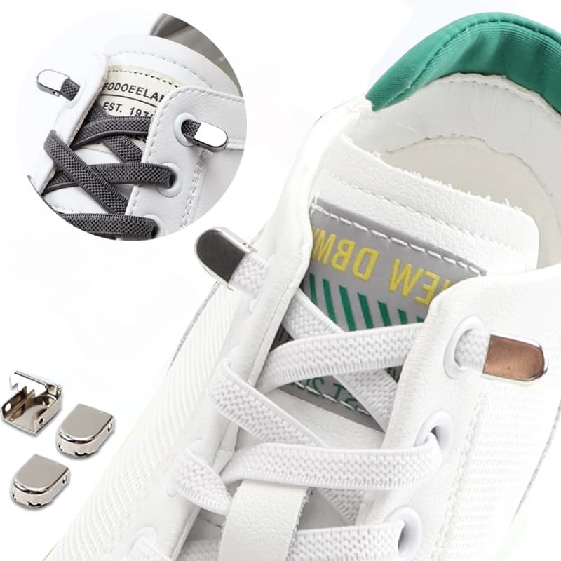 1 paio di lacci per scarpe elastici senza cravatta adatti a tutte le scarpe per adulti e bambini lacci per scarpe da ginnastica lacci legati piatti espandere lacci