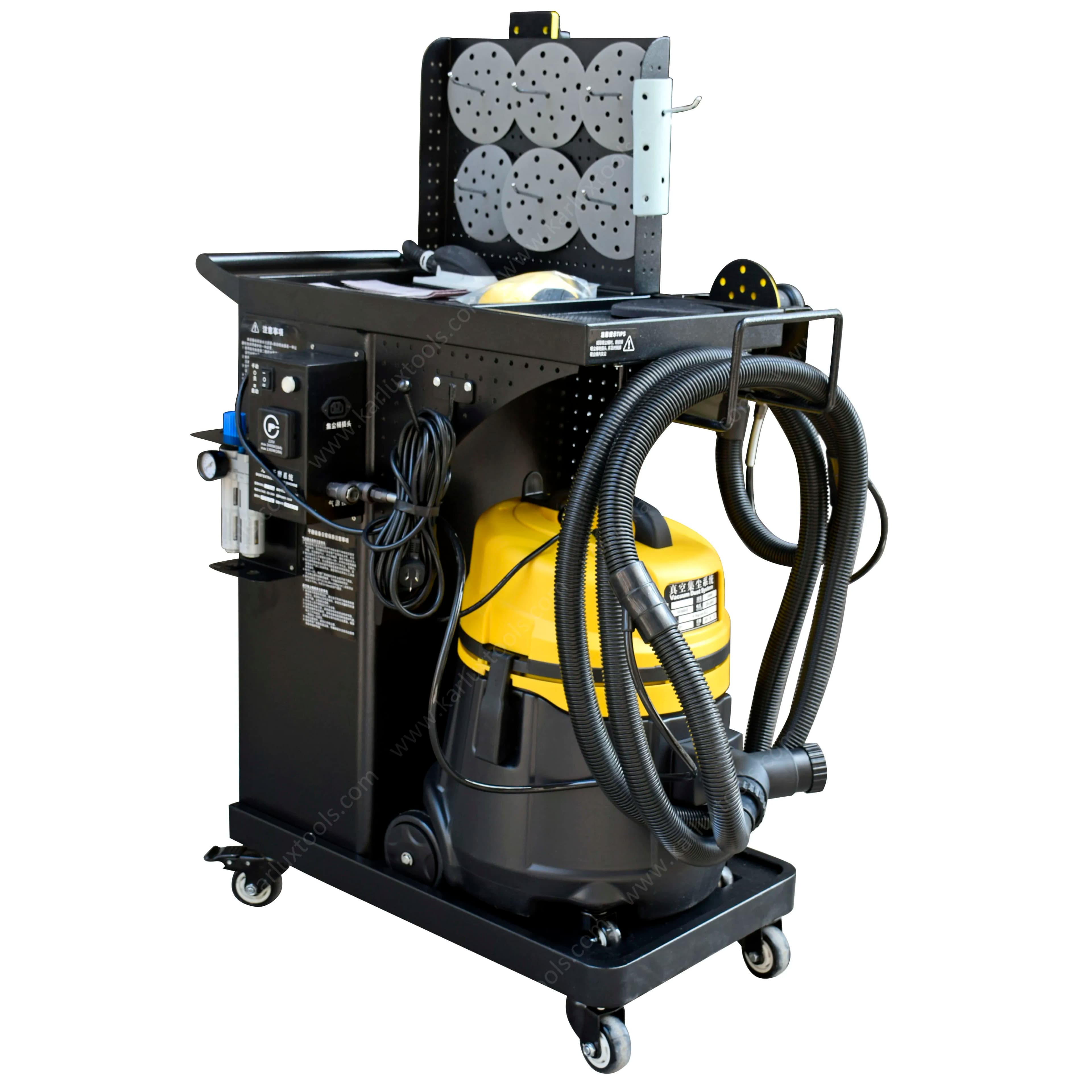 36L High-Capacity Dust Collector Machine 1300W High-Power Vacuum Machine Industrial Vacuum Cleaner Connected to Sander Polisher