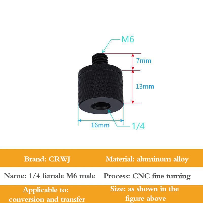B*Conversion Screw 1/4 to M4 M5 M6 M8 M10 Inch Projector Bracket Adapter Photography Accessories For Camera Tripod Ballhead