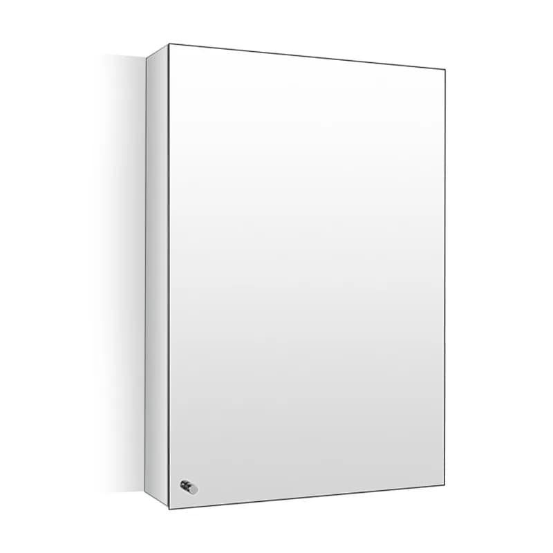 Armadietto da bagno in acciaio inox con specchio, mobiletto da parete per bagno
