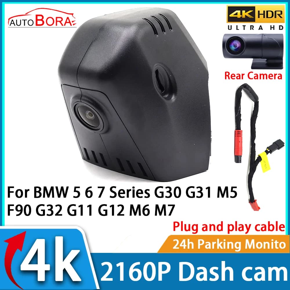ZhuCamX Car Video Recorder Night Vision UHD 4K 2160P DVR Dash Cam for BMW 5 6 7 Series G30 G31 M5 F90 G32 G11 M6 M7
