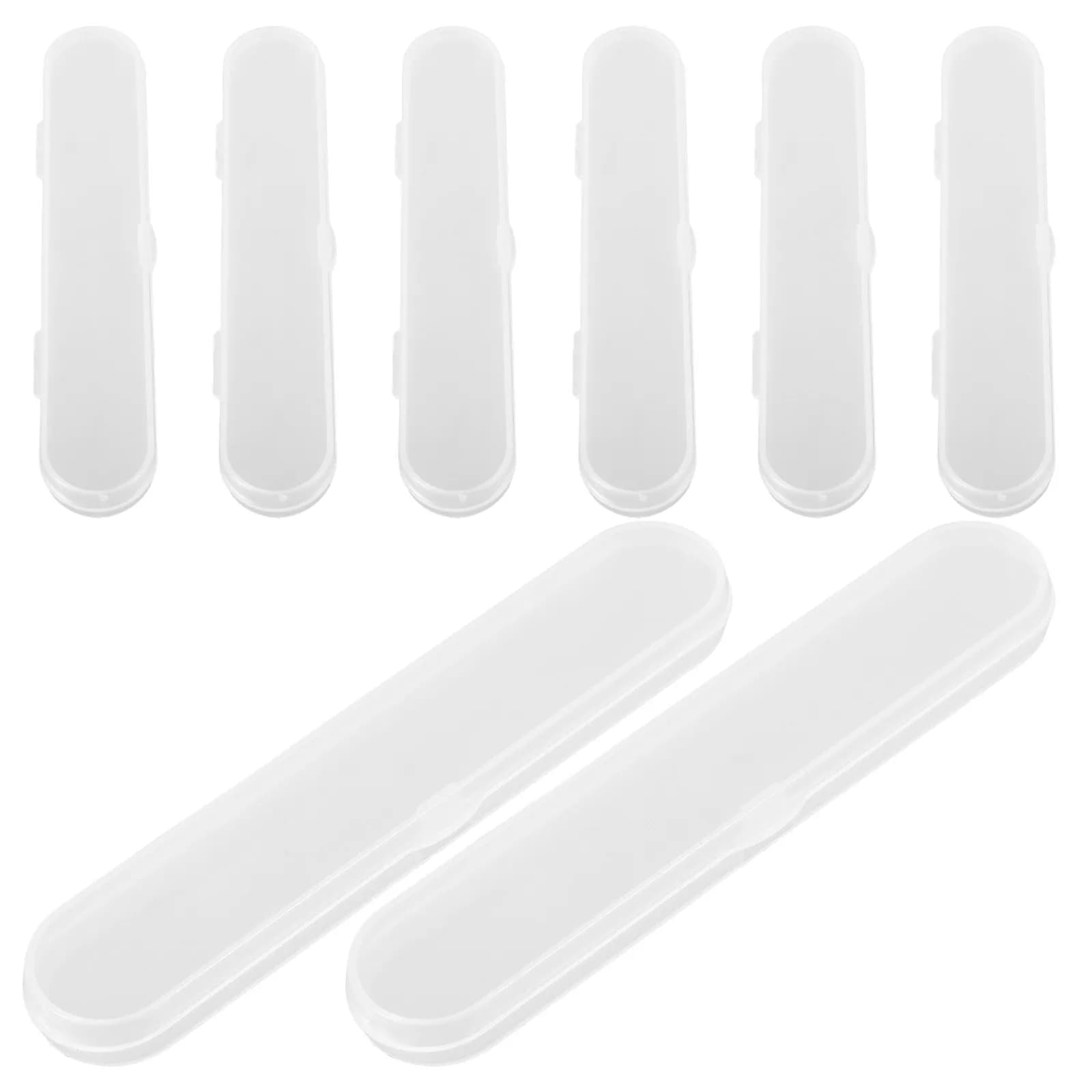 Set di 8 Scatole Trasparenti in PP, Organizzatore Portatile per Custodie Termometri, Strumenti per la Rimozione del Cerume, Trucchi e Cancelleria