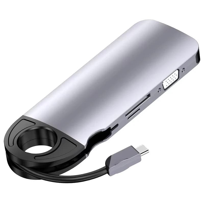 Docking Station USB Hub 10-in-1 Smart in Alluminio USB 3.0 Type-C