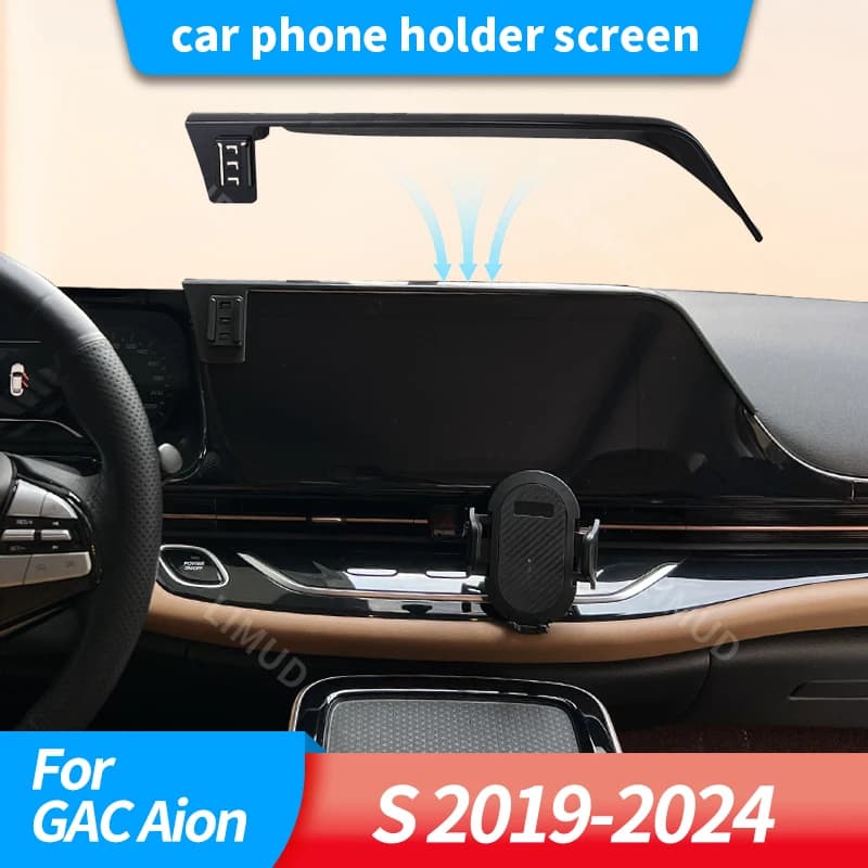 Supporto per Telefono da Auto con Schermo per GAC Aion S 2019 2020 2021 2022 2023 2024, Caricatore Wireless Magnetico MagSafe, Accessori Auto.