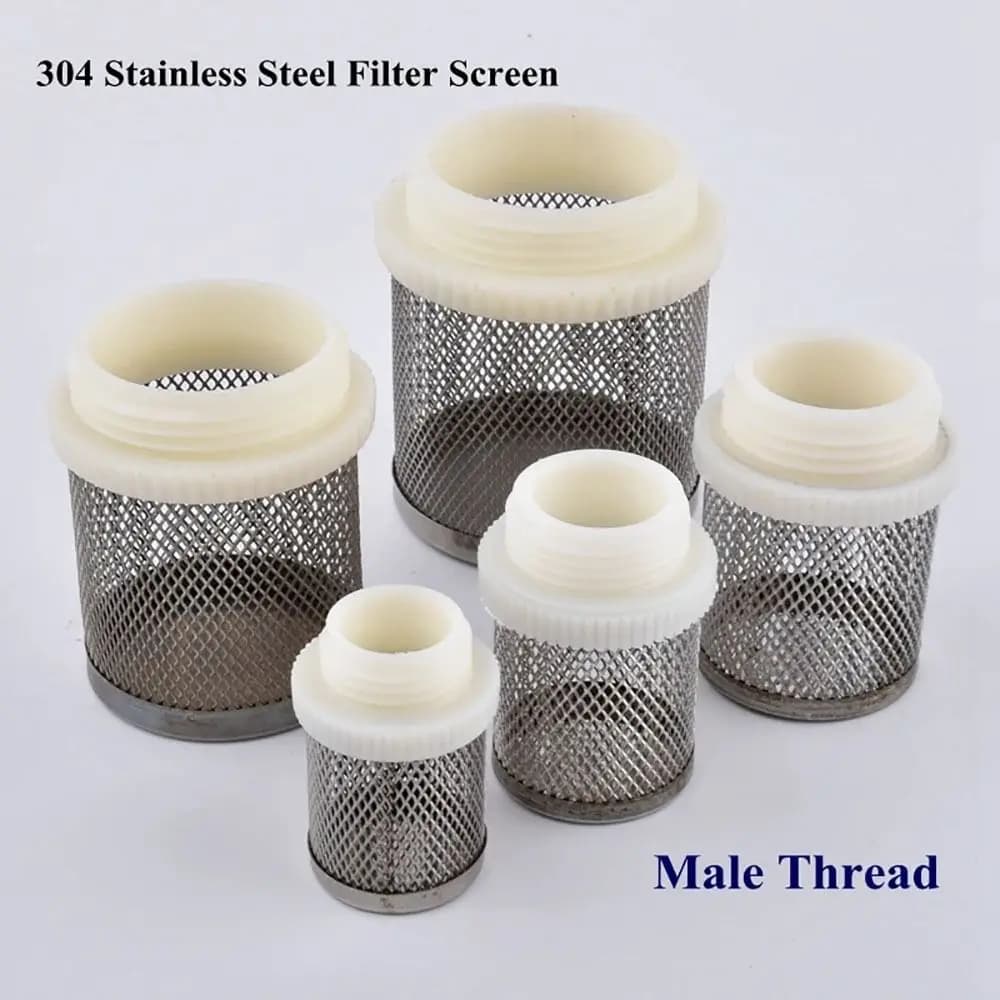 1/2" 3/4" 1" Hose Filter Stainless Steel Screen Filter for Garden Irrigation Fish Tank Water Clean Mesh Filters Joint Percolator