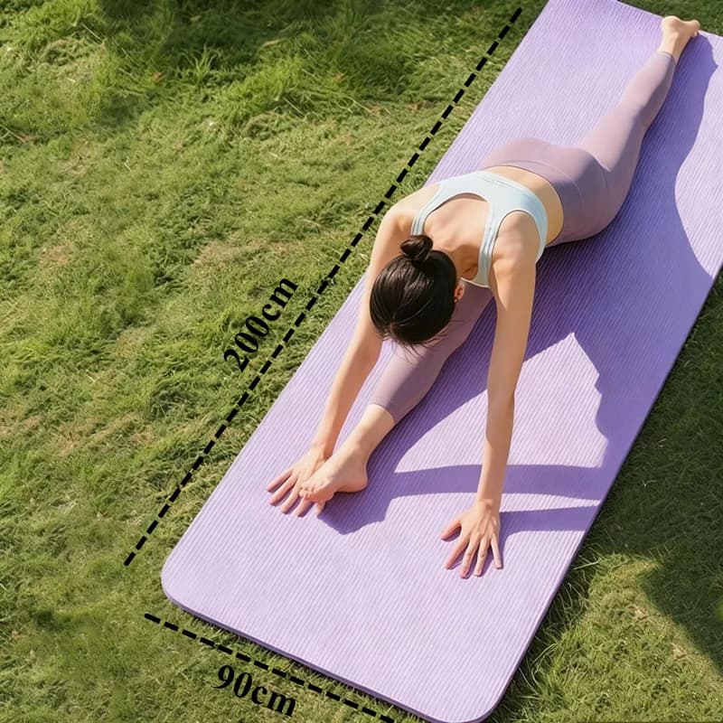 200x80/90x1 cm yoga mat Pilates Gym extra large yoga mat for indoors Anti-slip gym mat for Pilates Fitness and sports training