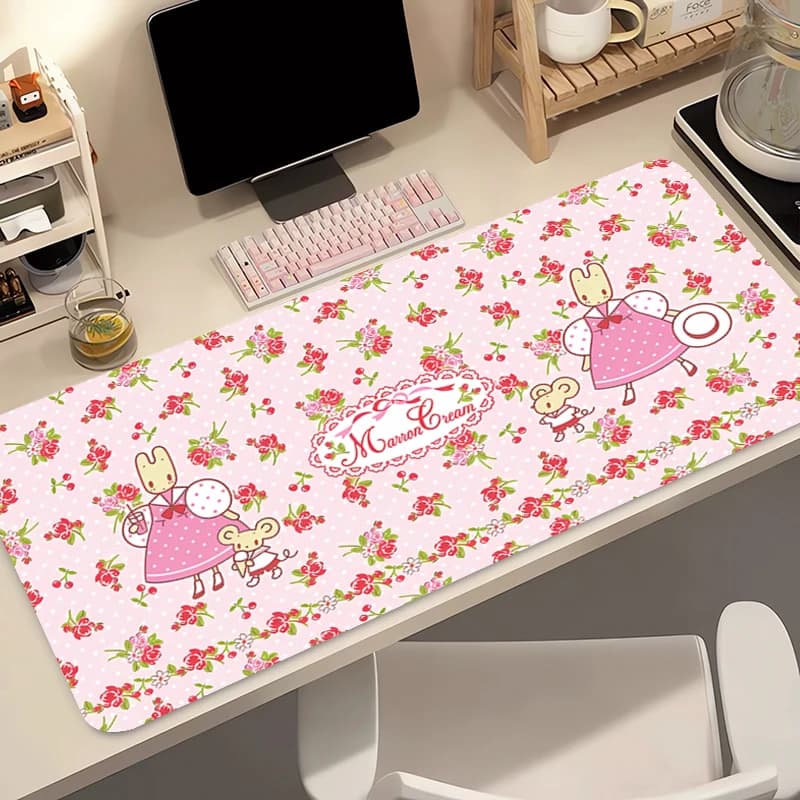 Xxl office mouse mat Marron Cream Gaming accessories PC Gamer alfombrilla Computer desk mat Keyboard for laptop Mousepad