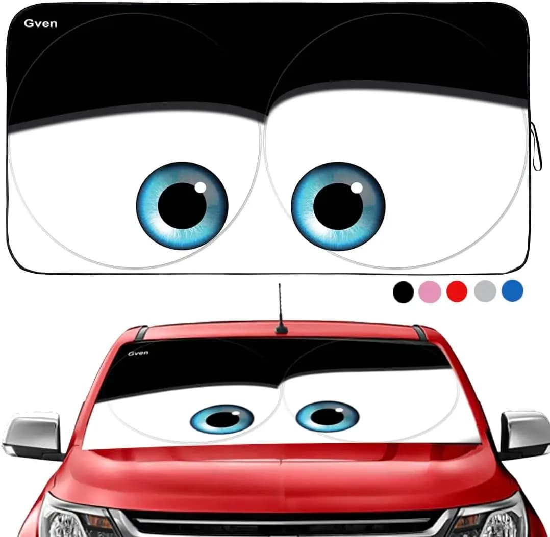 Parasole universale per parabrezza auto, nero, adatto a berline compatte e di medie dimensioni, SUV, pickup