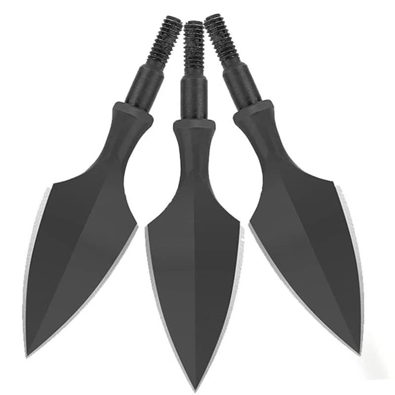 【Price Drop !!】For Bow Shooting Arrow Points 2-Blade Design 2.6Inch Traditional Broadhead 200Grain For Hunting Arrowheads Head