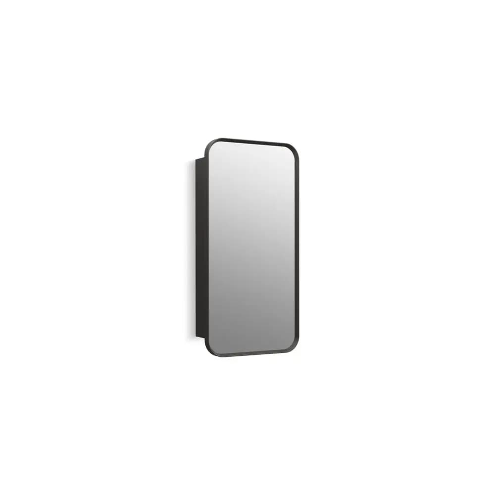 35569BLL Armadietto da bagno Verdera con specchio, design rettangolare, ripiani regolabili, contenitore per bagno, 15 pollici W