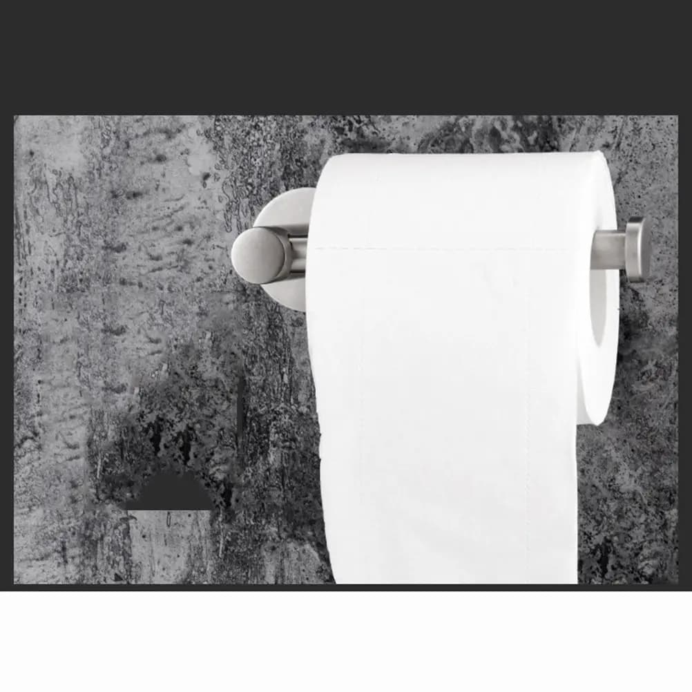 Portarotolo Adesivo da Parete in Acciaio Inossidabile 304 per Carta Igienica, per Bagno, Toilette, Cucina, Facile da Pulire, Senza Foratura