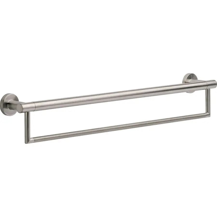 FAUCET 41519 Barra di supporto per asciugamani contemporanea, 24 pollici, cromata