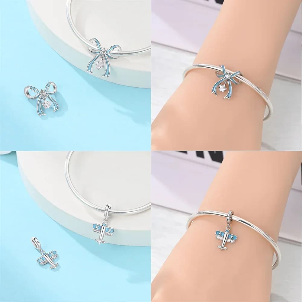 Charms Plata 925 Originales Borsa per orologi per studenti Rubiks Cube Perline per bicicletta per bracciale in argento 925 Perline Gioielli Regalo da donna fai da te
