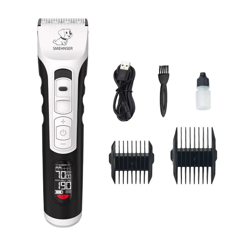 Tosatrici elettriche per animali domestici Rasoio per peli di cani e gatti Cesoie per capelli ricaricabili Kit di prodotti per la pulizia degli animali domestici Accessori per toelettatura di cani