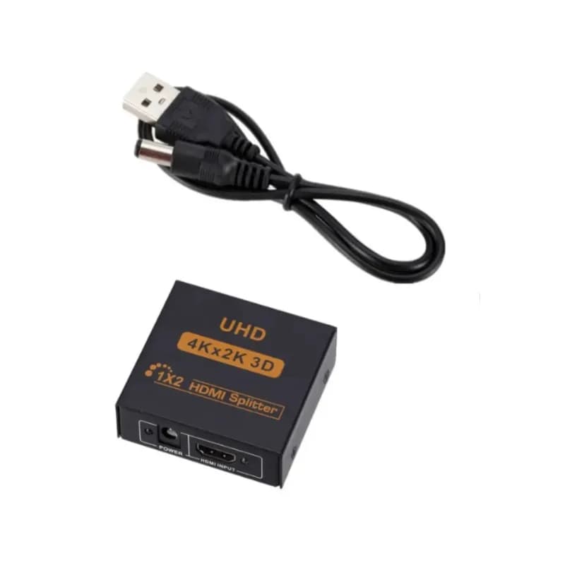 Splitter 1 in 2 out 4K 2K UHD 3D Splitter compatible HDMI HD 1X2 1080P Split Switch 1 in 2 out for HDTV DVD PS3/4 Xbox