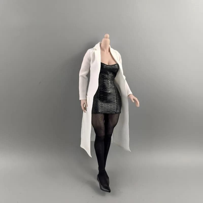 1/6 Bilancia Giocattoli Soldato Femminile Pu Pelle Gonna Senza Spalline Modello di Vestiti per 12 ''TBL Action Figures Corpo Accessorio della Bambola