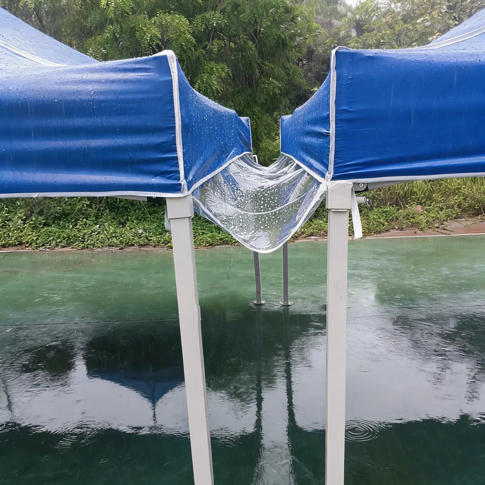 Grondaia per Tenda Resistente da 2 Metri, Barriera di Drenaggio Impermeabile Facile da Installare per Tende Pop-Up da Esterno e Campeggio