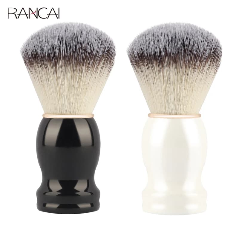 1 pz Pennello Trucco Barba Spazzole da barba Manico in legno Setola Parrucchiere Barbiere Sapone Schiuma Rasatura Uomini Strumenti per la pulizia del viso