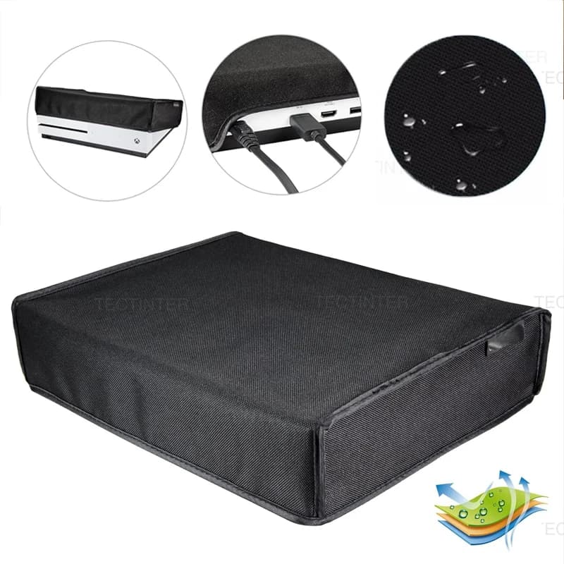 Custodia morbida antipolvere per console Xbox One Slim Custodia in tela con copertura antipolvere orizzontale antigraffio per accessori Xbox One S