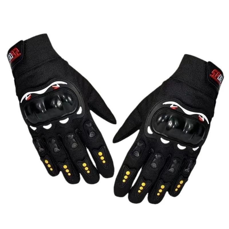 Guanti da moto Guanti da motocross da uomo Guanti da corsa traspiranti con dita chiuse per sport all'aria aperta Accessori da equitazione per crossbike