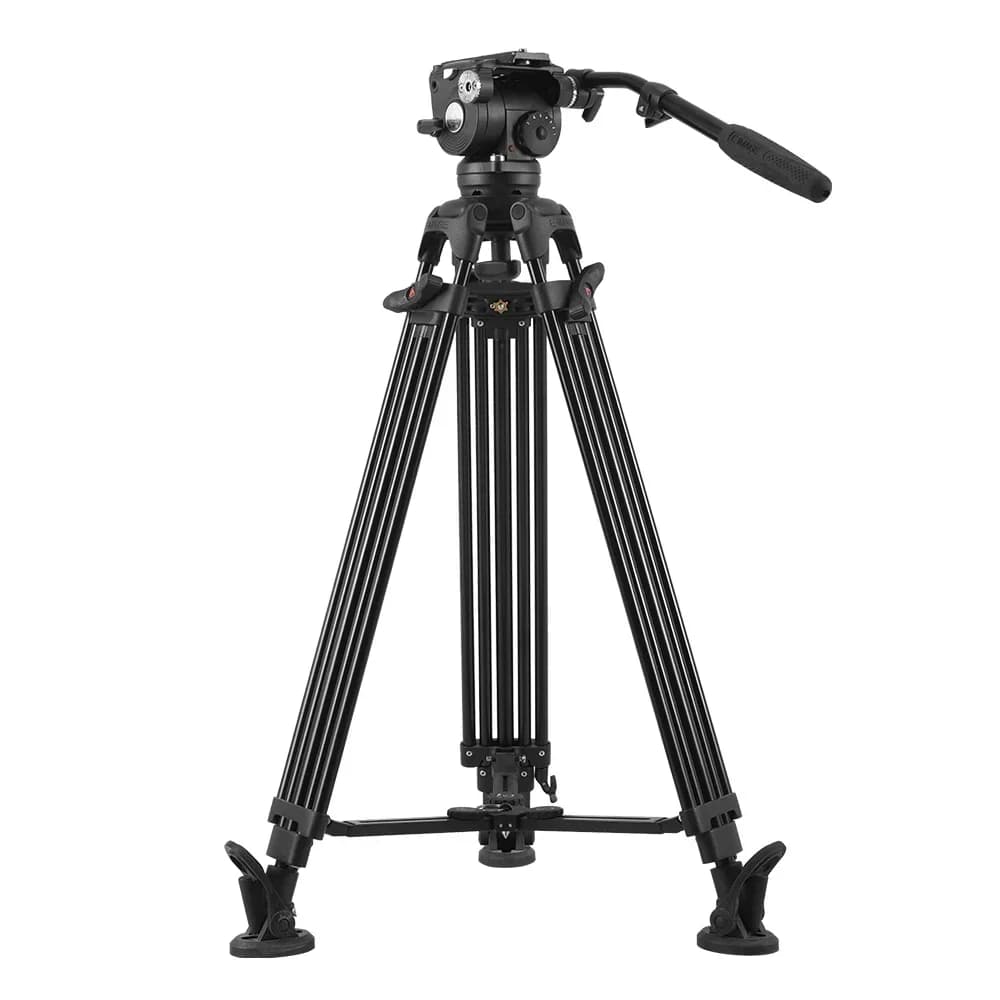 E-IMAGE EG08A2 Treppiede selfie stick pieghevole da 67 pollici a 2 stadi con tracciamento del volto per videochiamate e telecomando.