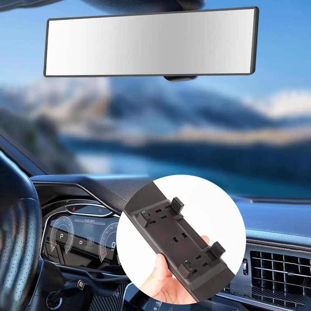 Specchietto retrovisore convesso grandangolare universale antiriflesso Visualizza monitor di sicurezza per auto Seggiolino posteriore ausiliario per interni per bambini W1G6