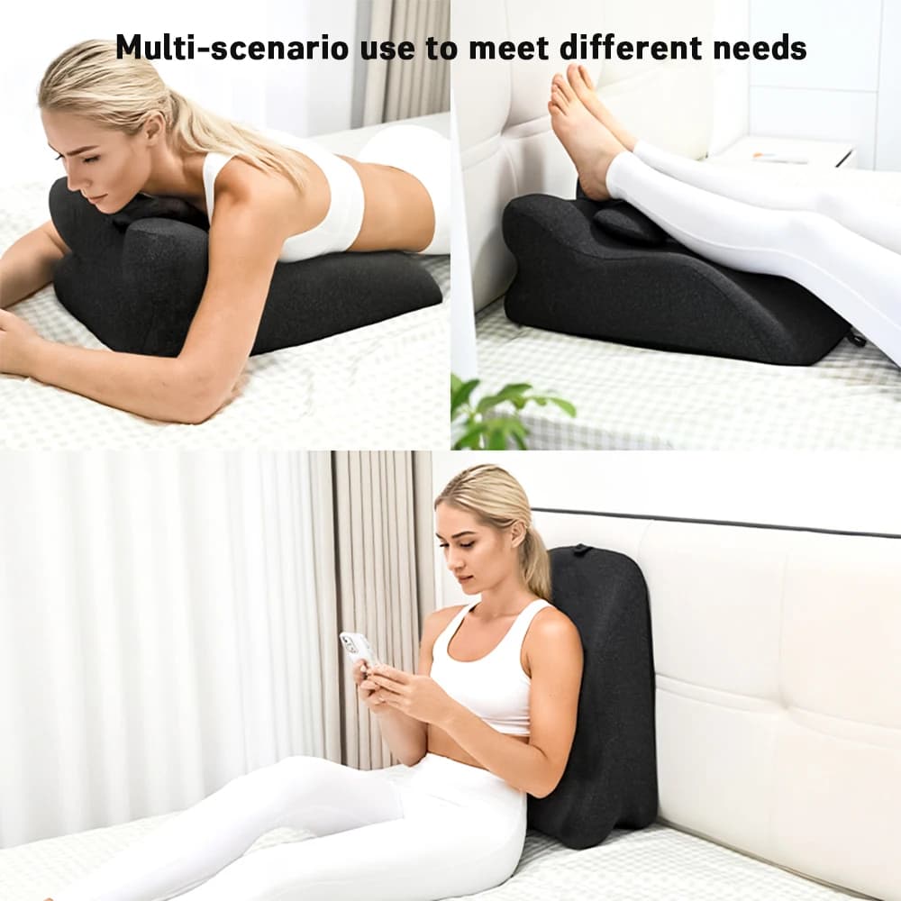 Cuscino a cuneo per letto per reflusso acido o per dormire, nuovo cuscino ergonomico per la posizione prona, per la lettura, cuscino per coppie
