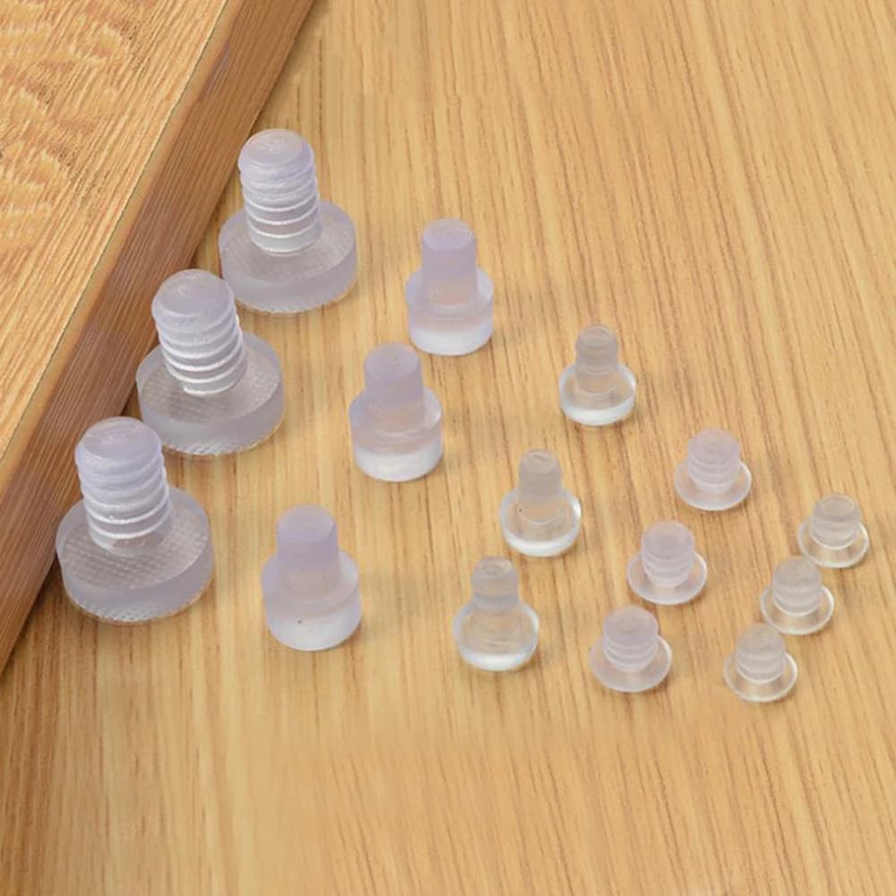 400/300/200/80/40pcs Gomma Trasparente Incorporato Paraurti Mobili Tavolo Sedia Gamba Piedi Fondo Scivolo Slide Pad protezione del pavimento