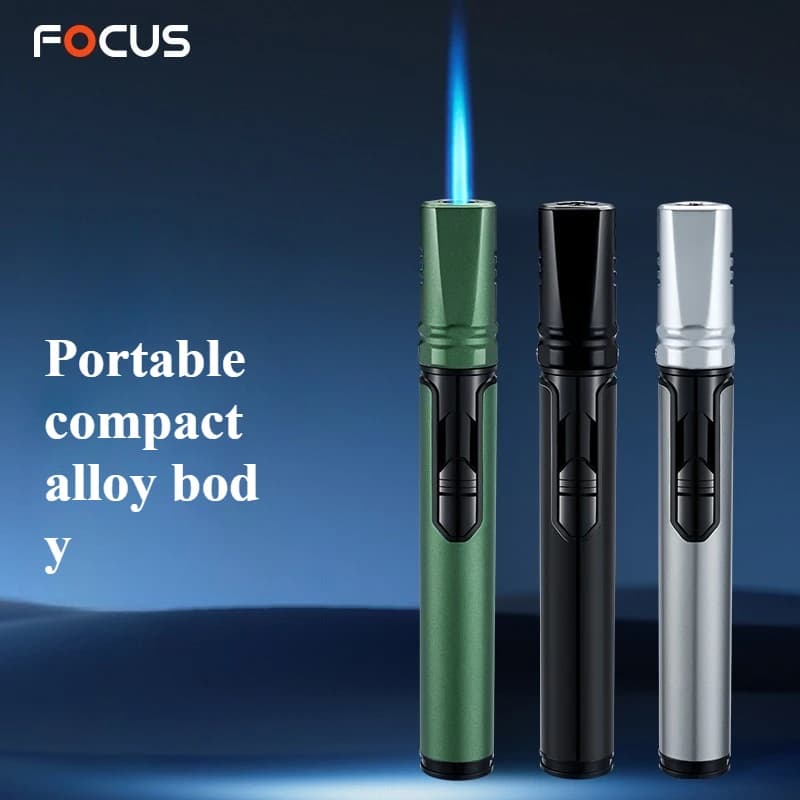 New windproof lighter high temperature direct spray gun inflatable portable outdoor barbecue igniter