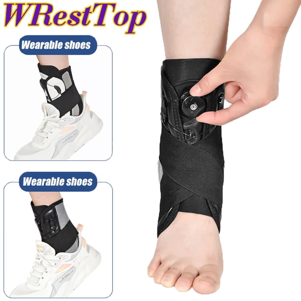 1 Pezzo di Tutore Compressivo per Caviglia per Uomo e Donna, Cinghie Regolabili con Protezioni per Basket, Pallavolo, Lacrosse, Calcio