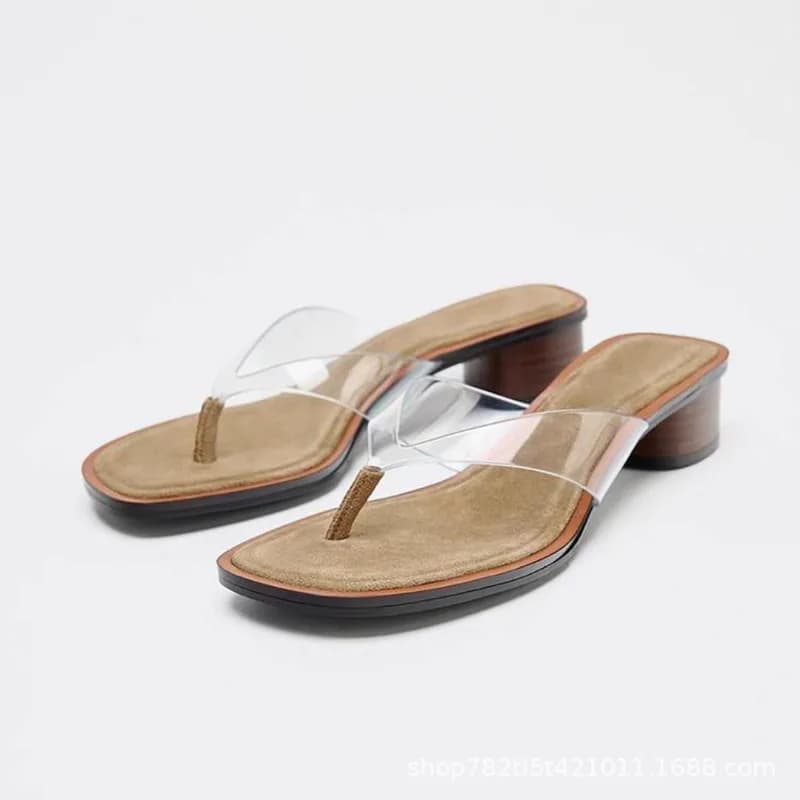 Ciabatte estive da donna con fondo piatto, leggere e comode, sandali da spiaggia alla moda con punta aperta, scarpe da donna, Sandalias Mujer