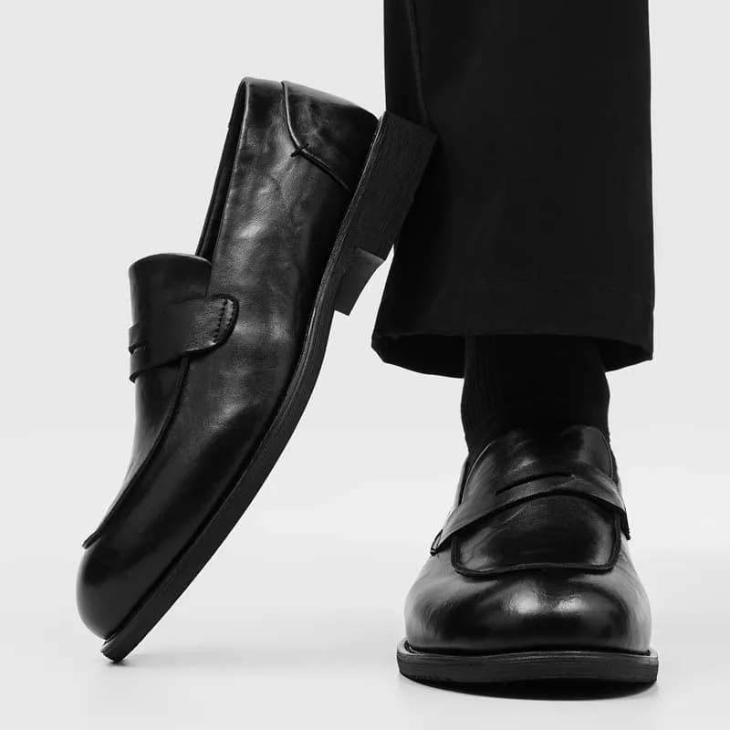 Spring Summer New Men Thick Soled Loafers Are Simple Soft Breathable Suitable for Business Leisure Daily Commuting