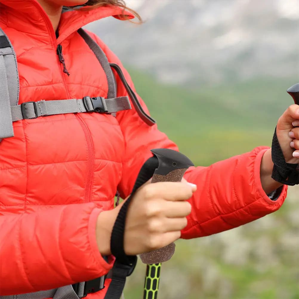 4 Pieces Wraps for Trekking Sticks, Comodes and Anti-slip, Hiking Stick Parts, Ski Accessories