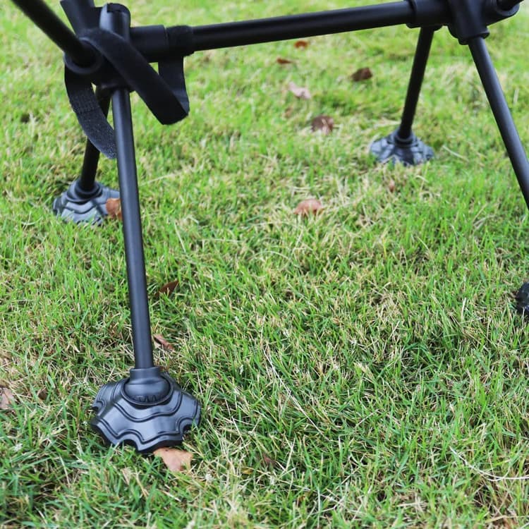 4 pezzi di protezioni antiscivolo per gambe di sedie da campeggio, coperture antiscivolo per sedie pieghevoli, poggiapiedi antiscivolo.
