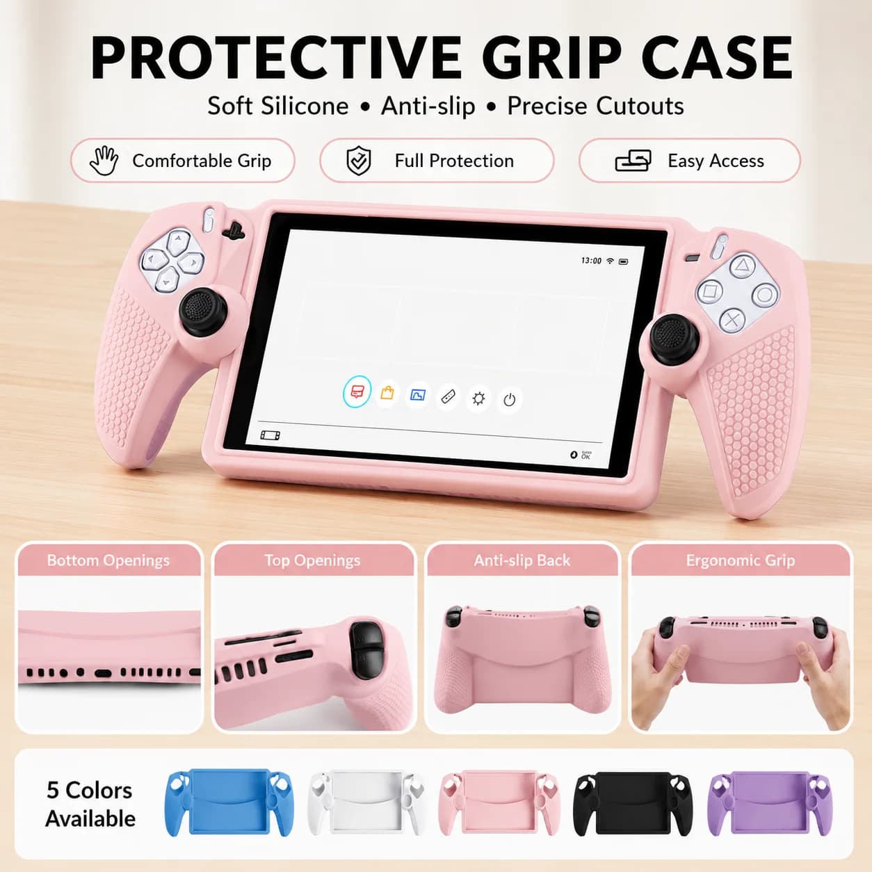 Soft Silicone Protective Cover For PS5 PlayStation Portal Remote Player Anti‑Slip Full Wrap Skin Case Game Console Accessory