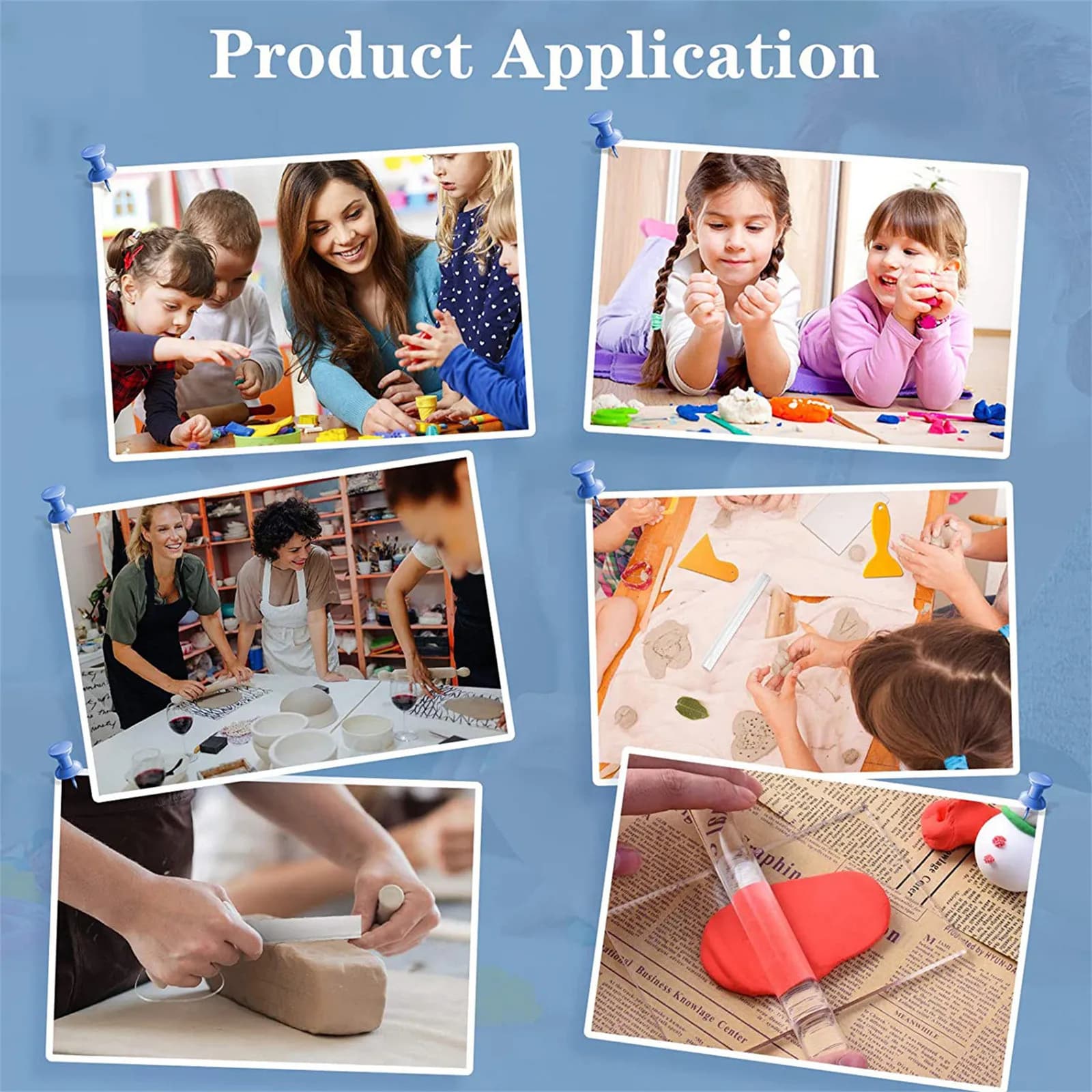 Pottery Clay Carving Tool Kit Acrylic Sculpting Shaping Modeling Trimming Accessories for Air Dry Polymer Clay