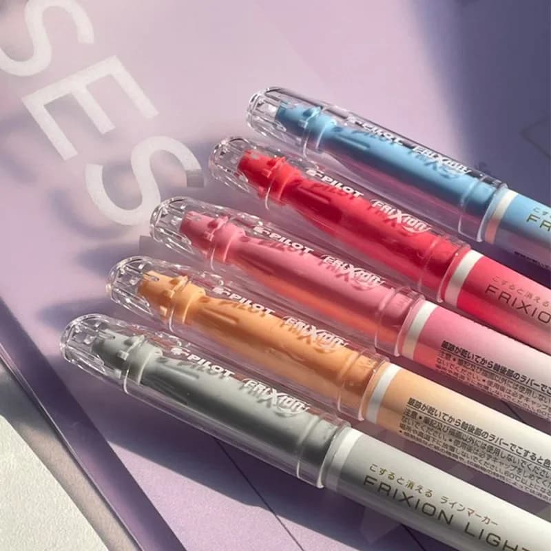 1pc Pilot Evidenziatori cancellabili Pennarelli fluorescenti Kawaii Penna da disegno pastello per studente Scuola Forniture di cancelleria per ufficio Regalo