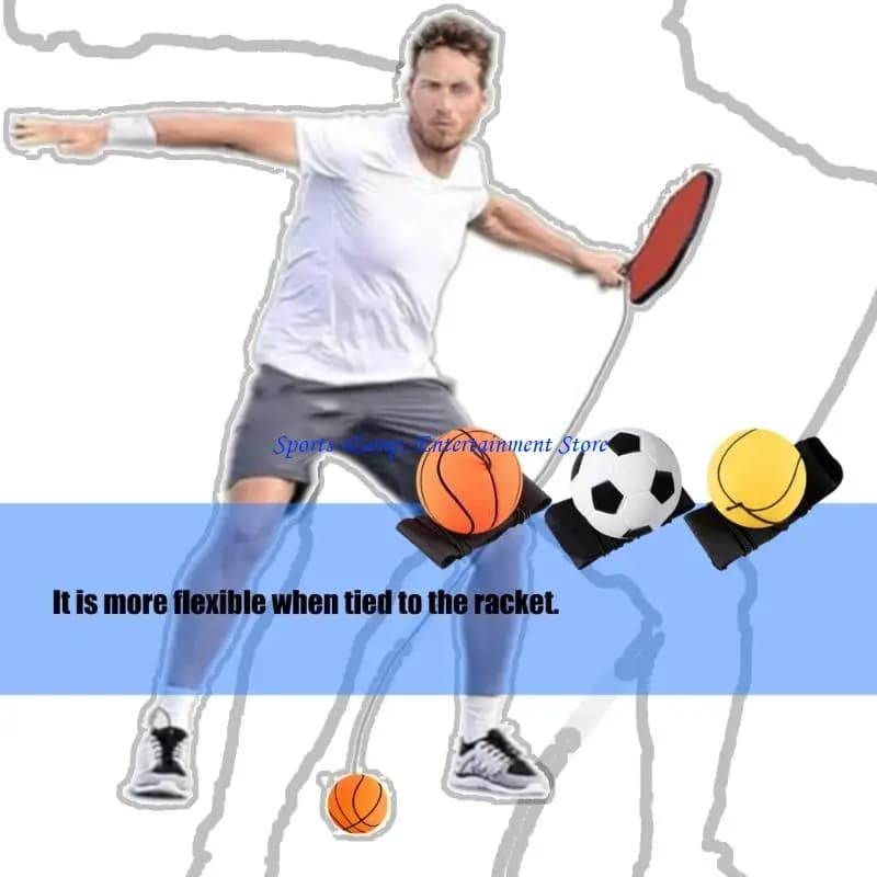 G7NF 6Pcs Wristbands Football Return Baseball High Elasticity Ball Sport Wristband String Eye Hand Training Toy Enduring