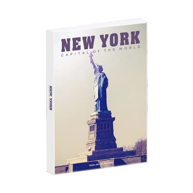 30 fogli cartoline paesaggistiche di New York Biglietto d'auguri dei desideri in scatola La carta messaggio può essere spedita per studenti di cancelleria regalo