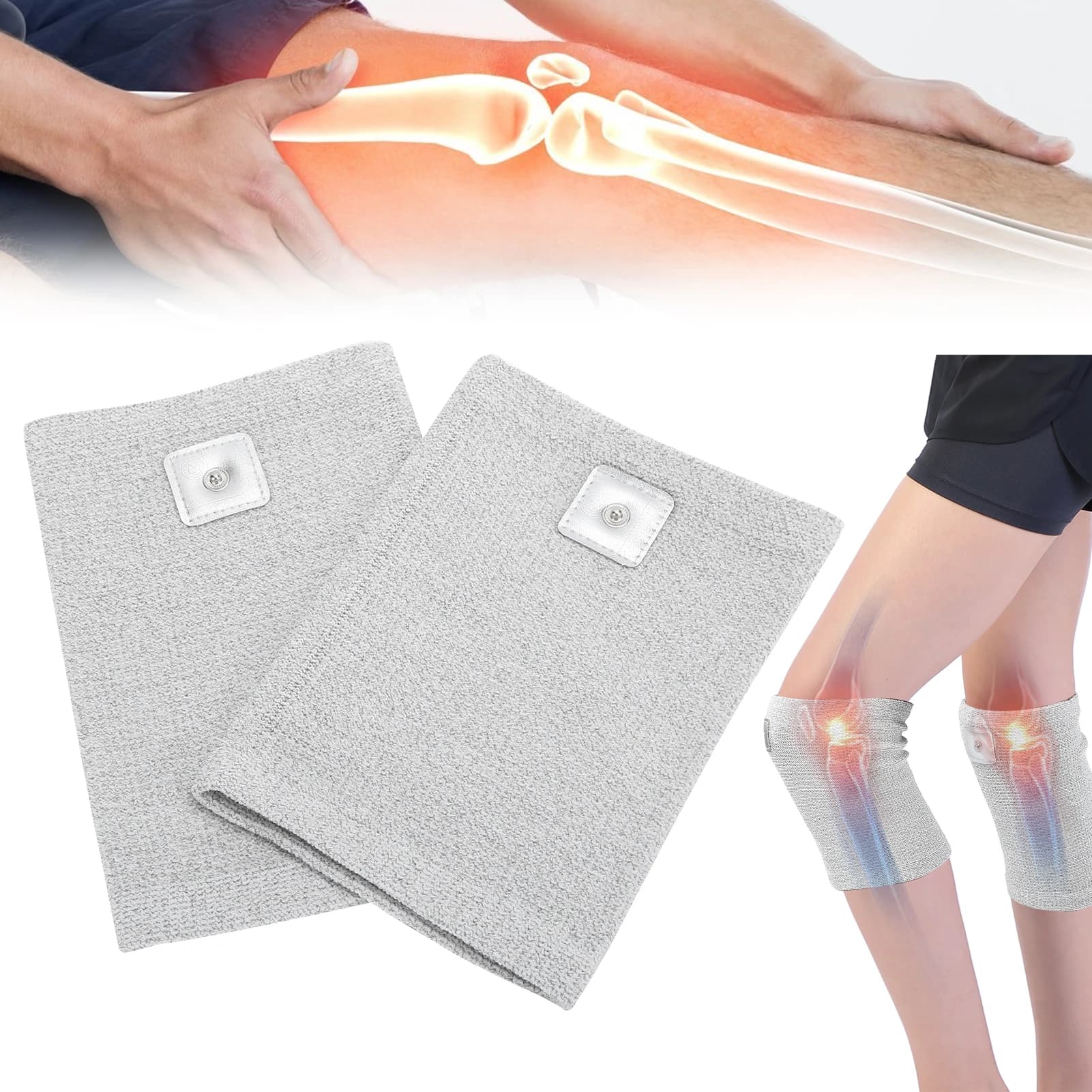 Ginocchiere conduttive per elettrodi con manicotto per ginocchio per macchina TENS Strumento per fisioterapia Ginocchiere conduttive Ginocchiera per macchina TENS