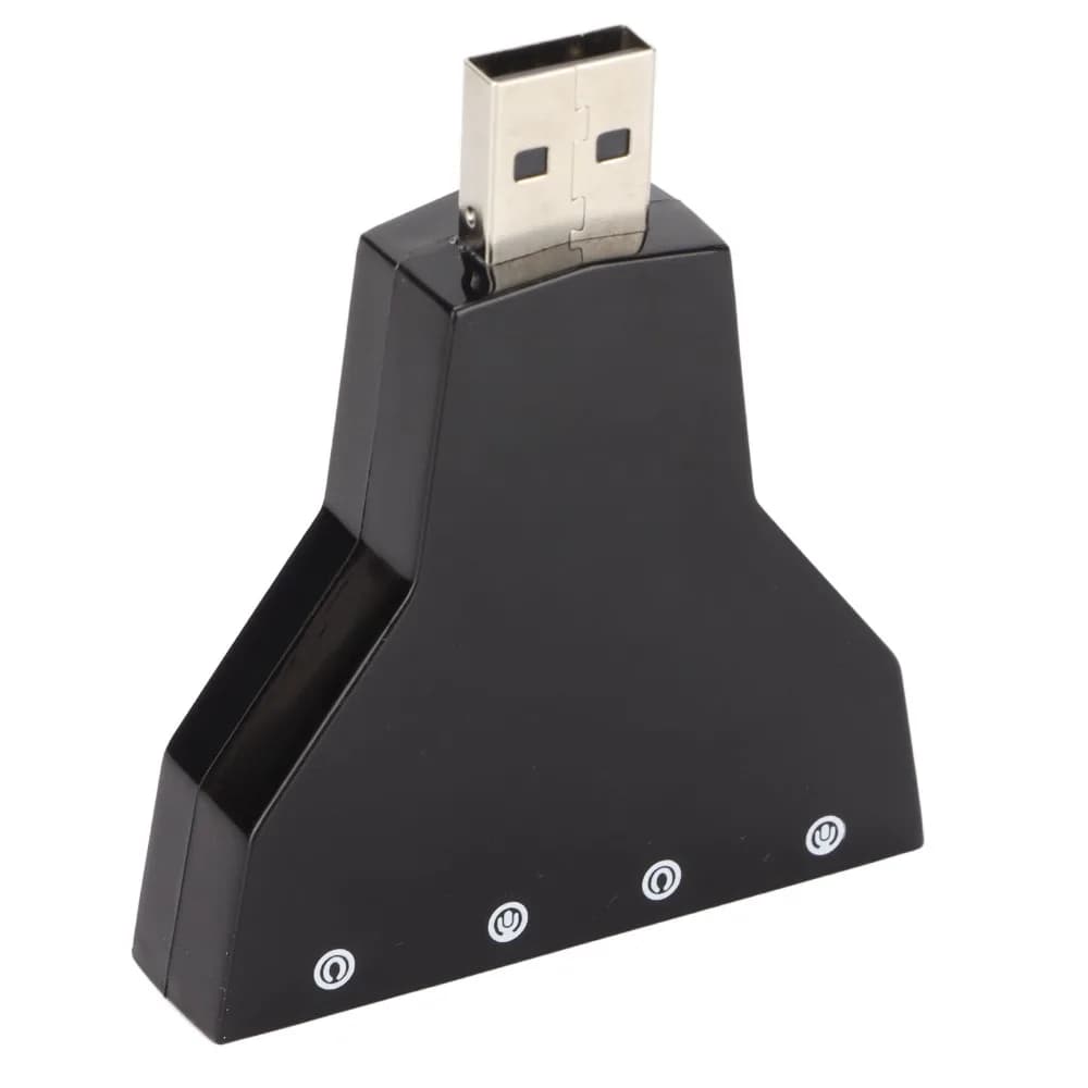 Interfaccia audio USB con doppio microfono, scheda audio indipendente, scheda audio virtuale 7.1, adattatore audio stereo