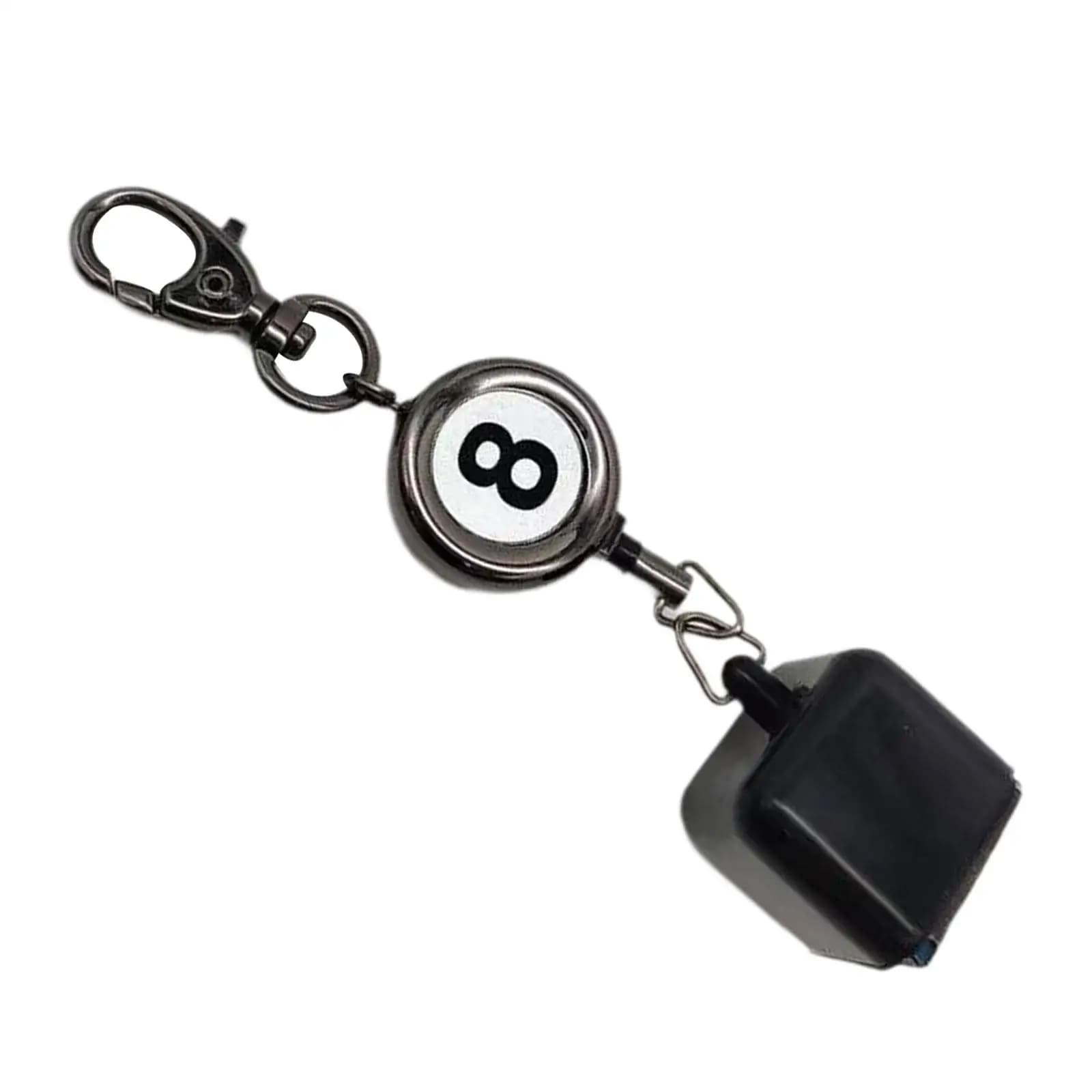 Porta Gessetti Retrattile in Lega di Alluminio con Clip, Clip per Borsa da Biliardo Retrattile, Accessori per Snooker