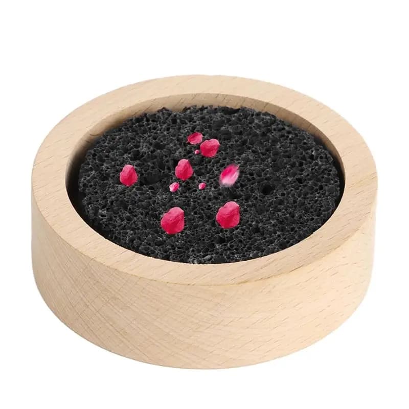 J1UL1N Wood Lava Rock Essential Oil Diffuser Natural Aromatherapy For Sauna, Office, Bedroom, Bathroom For Home, Offices, Yoga,