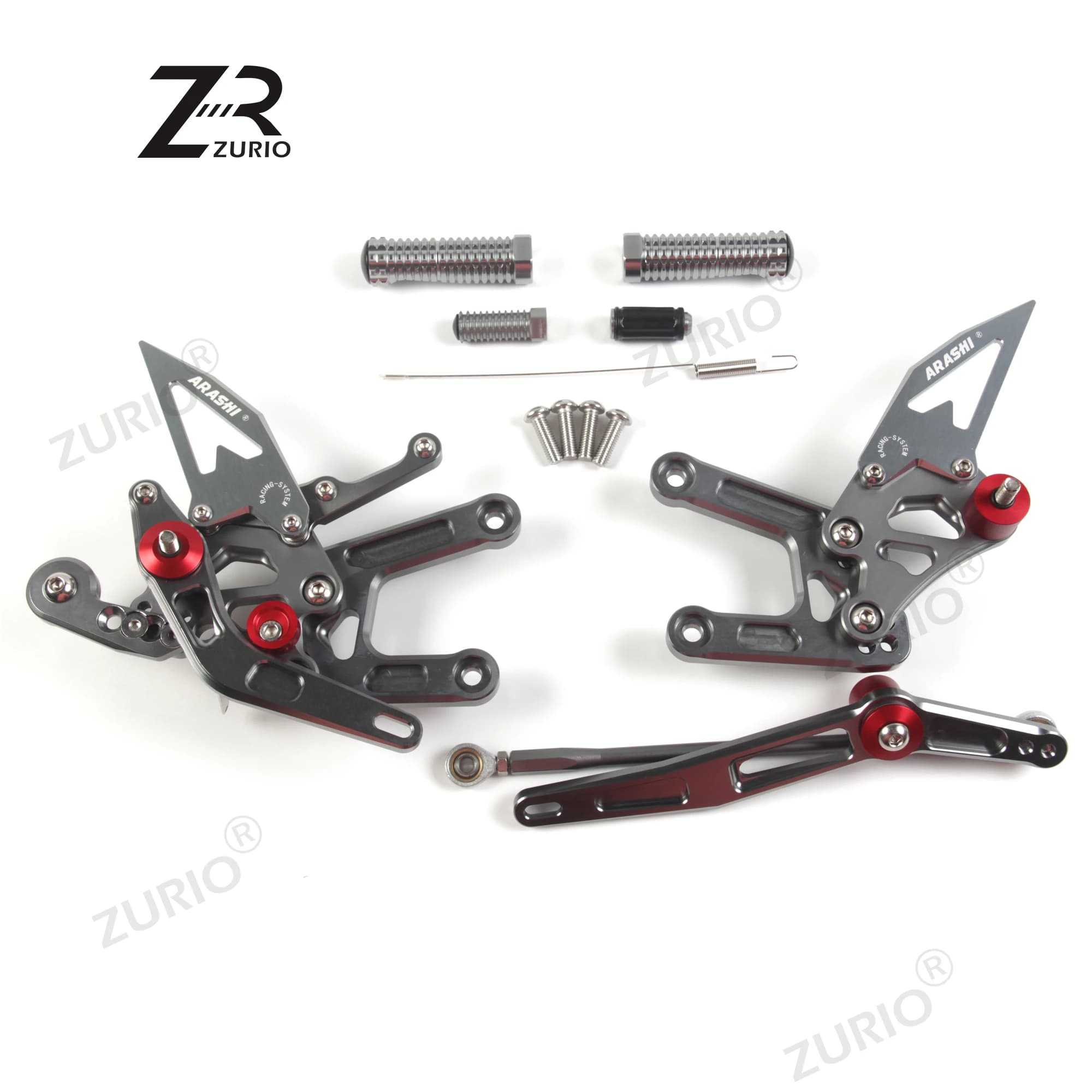 YZF-R6 ZURIO Poggiapiedi Regolabile Pedane Per YAMAHA YZF R6 2006 - 2016 2007 2008 2009 2010 2011 2012 2013 2014 2015 CNC R 6
